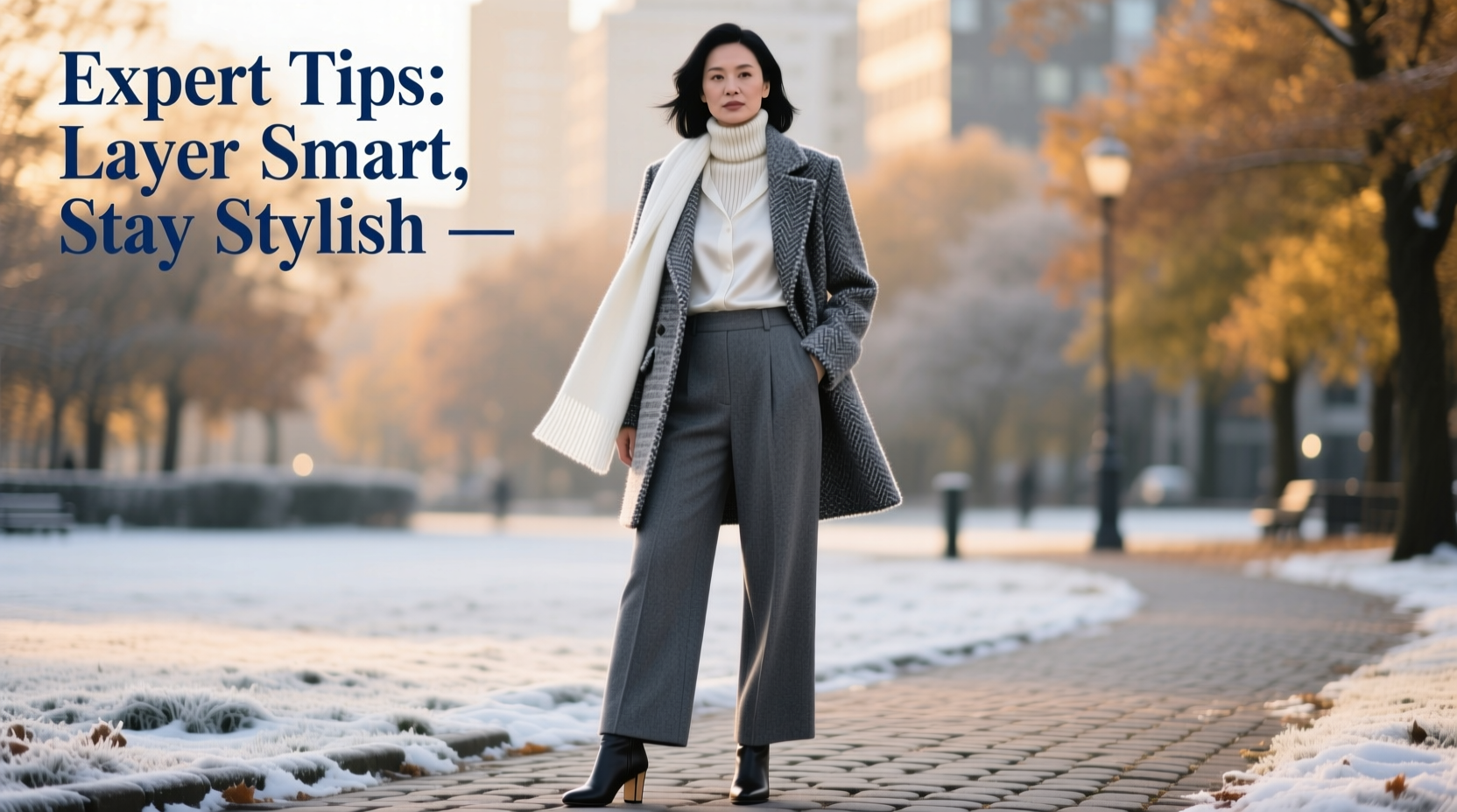 expert tips for layering a short tweed coat to stay warm and stylish this winter