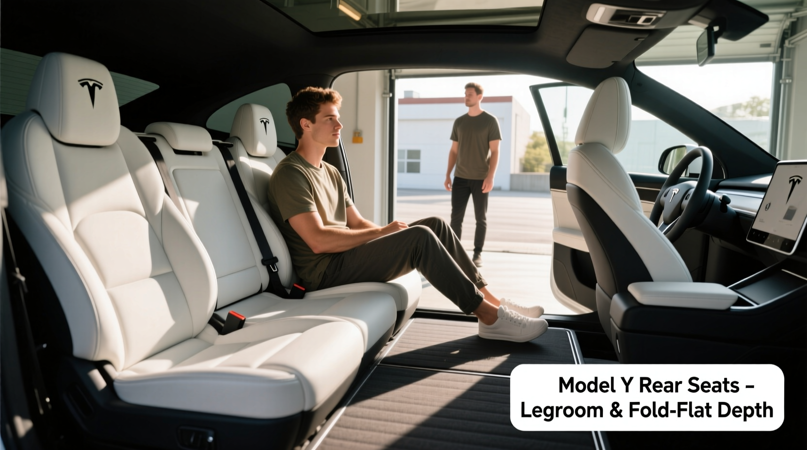 model y rear seats tall