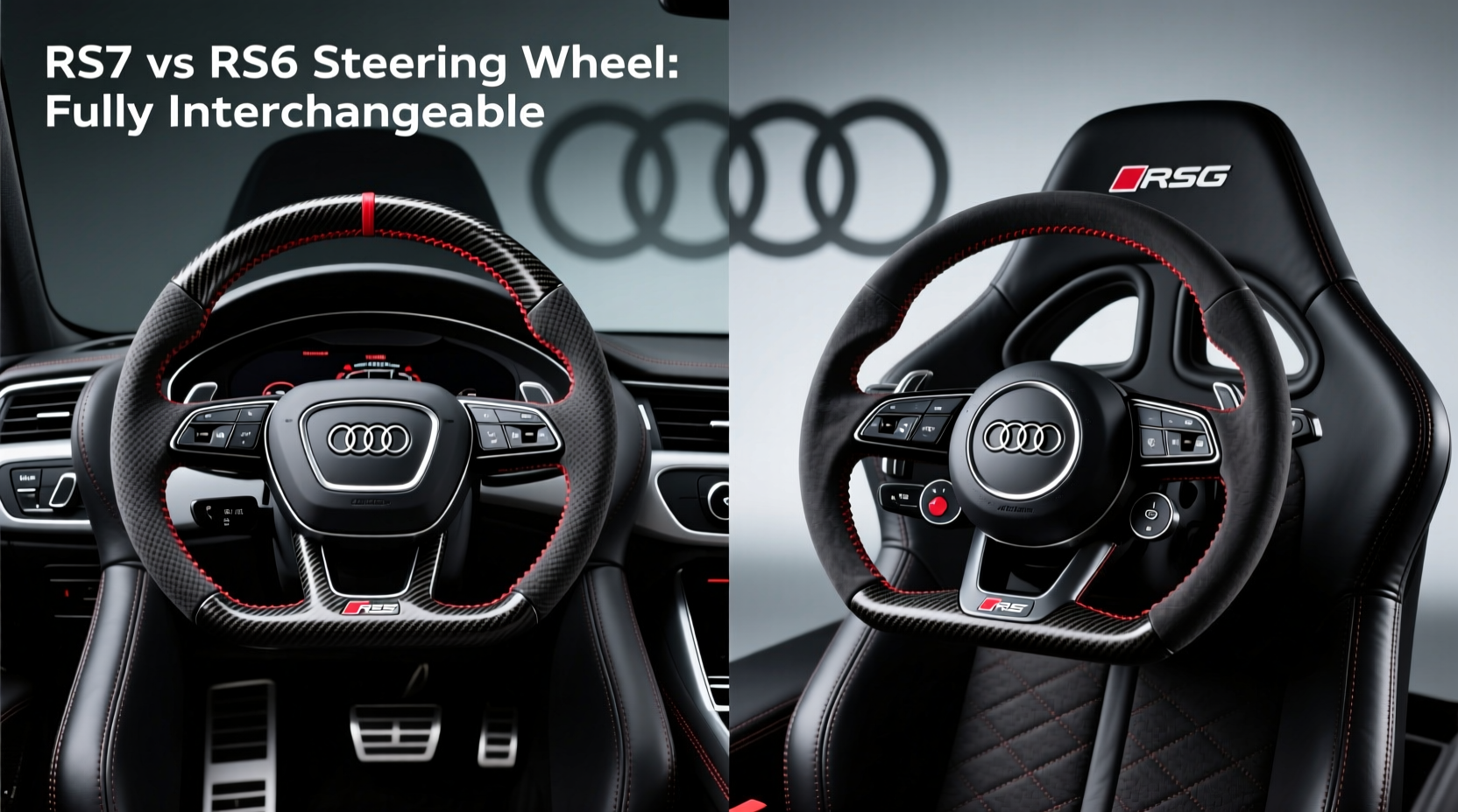 rs7 vs rs6 steering wheel