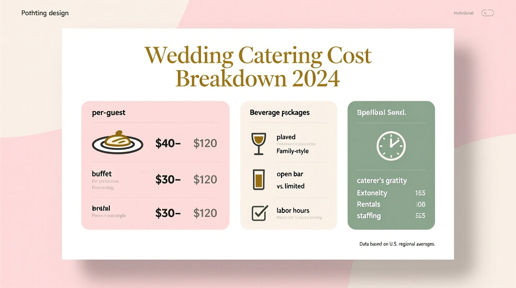 how much does wedding catering cost