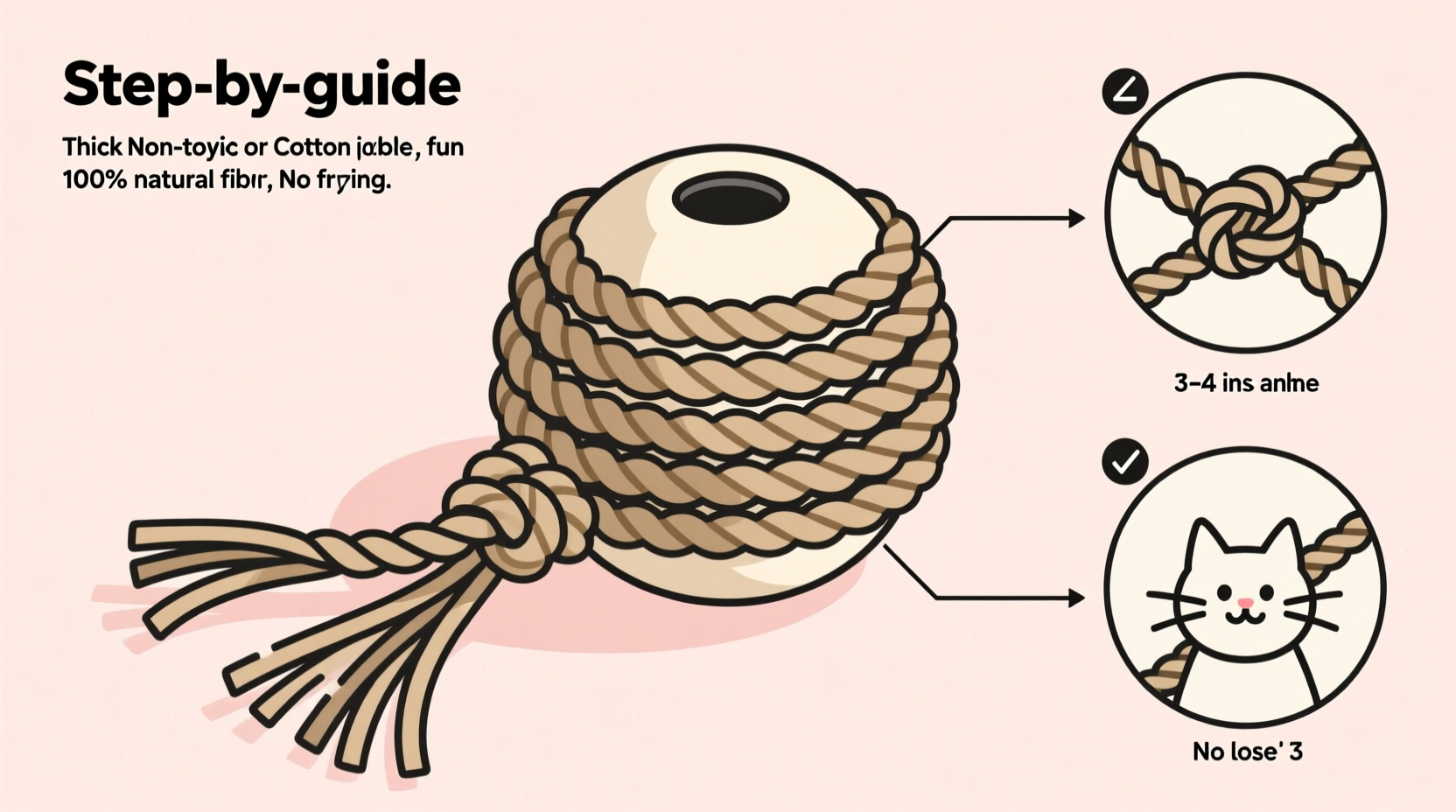 diy guide how to make a durable and fun rope ball cat toy at home