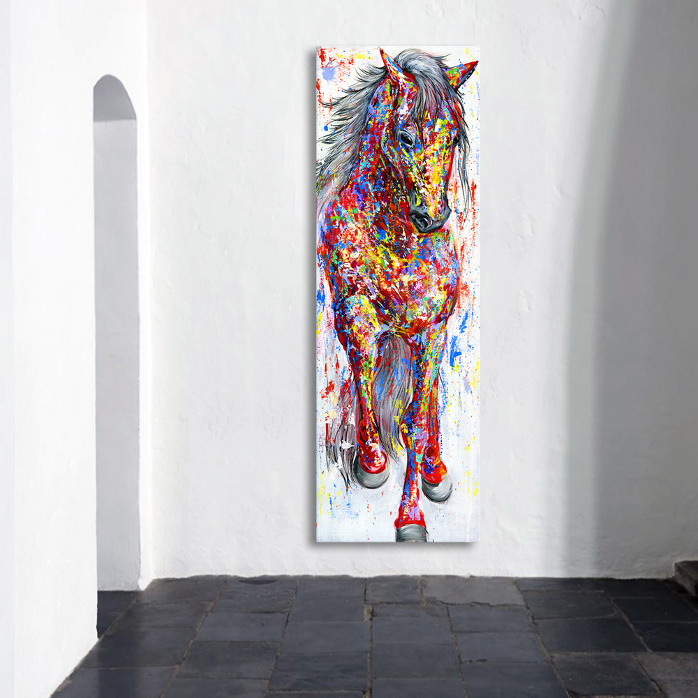 Galloping Horse HD Oil Painting Frameless Painting Living Room Modern Simple Decorative Painting