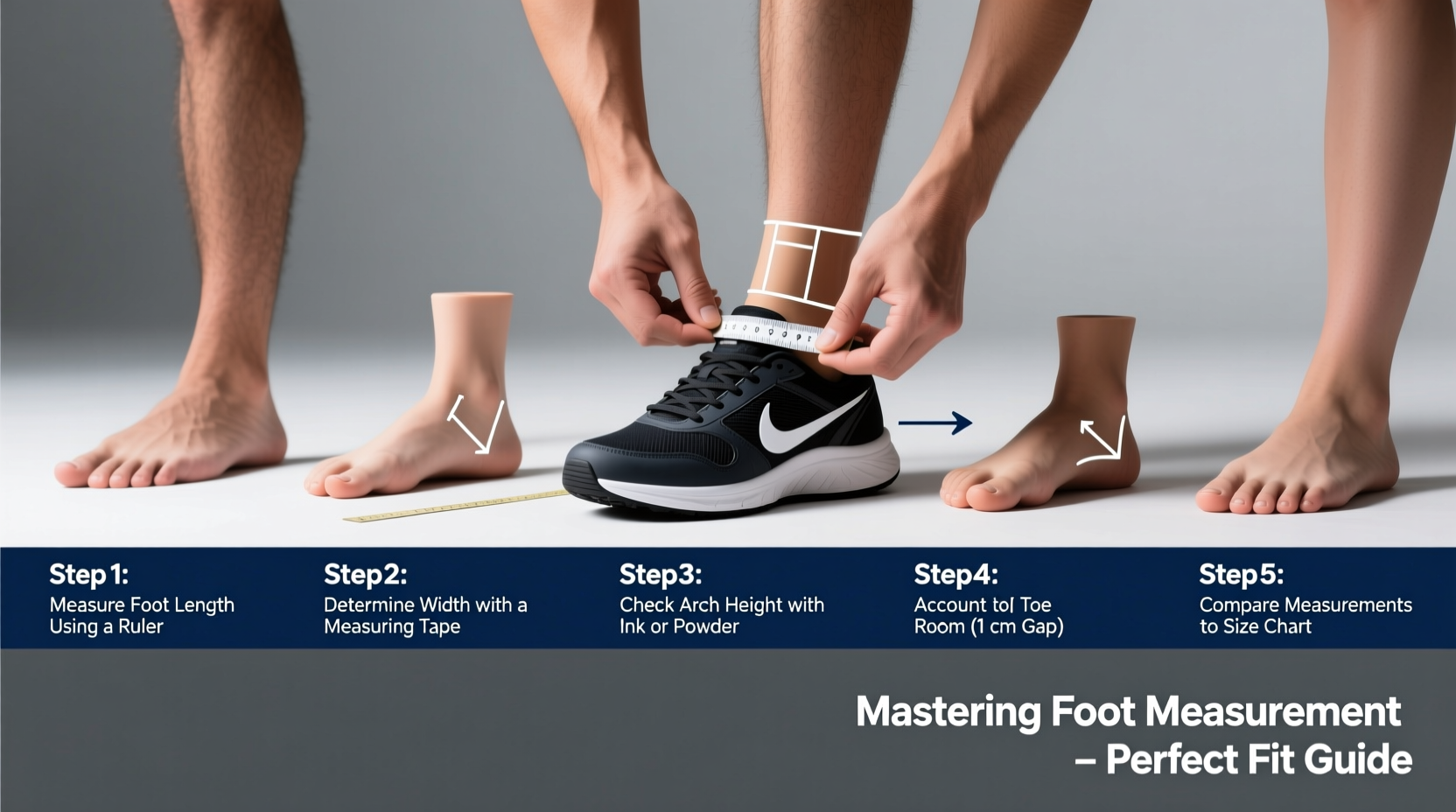 mastering foot measurement a step by step guide for perfectly fitting sports shoes