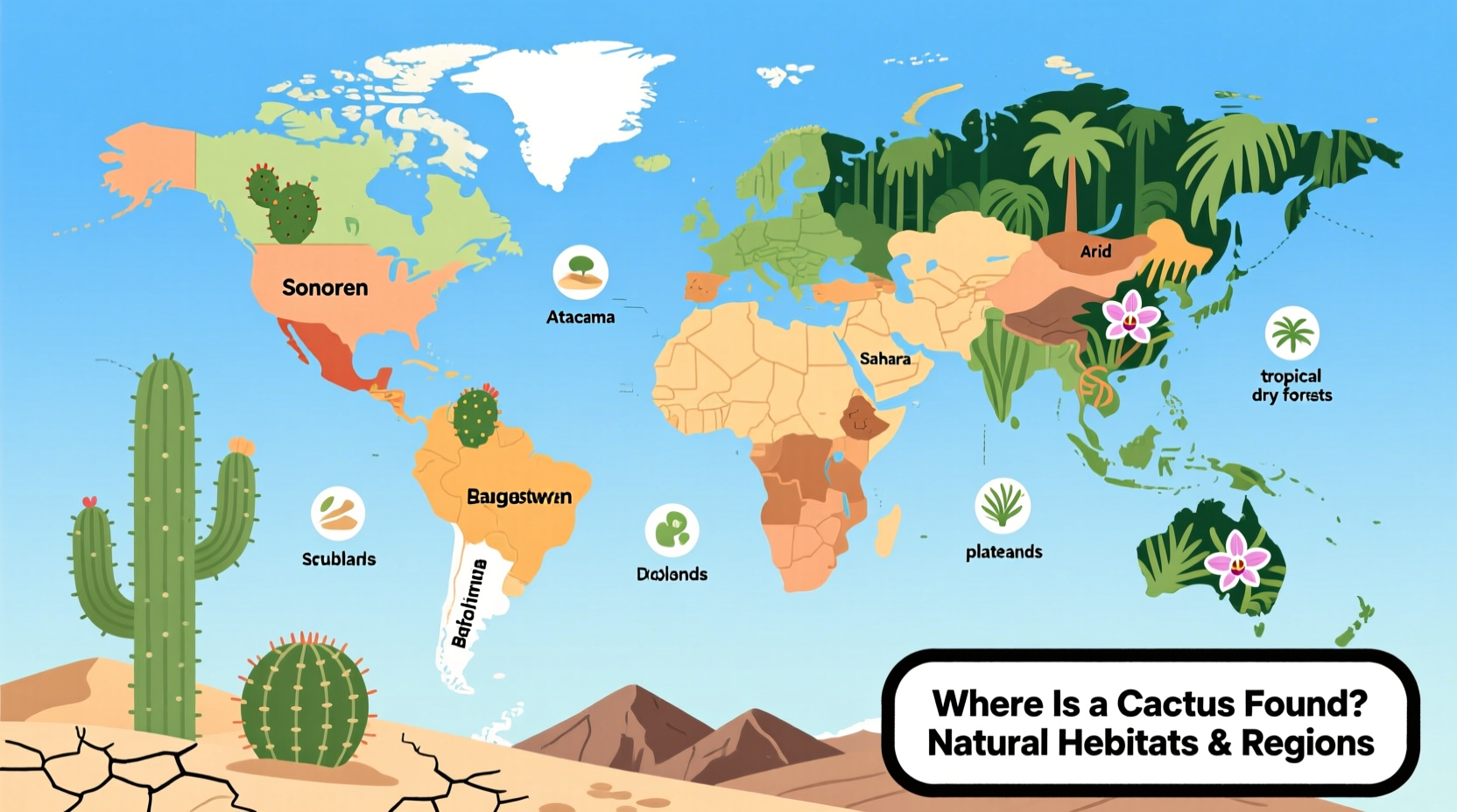 Where Is a Cactus Found? Natural Habitats & Regions