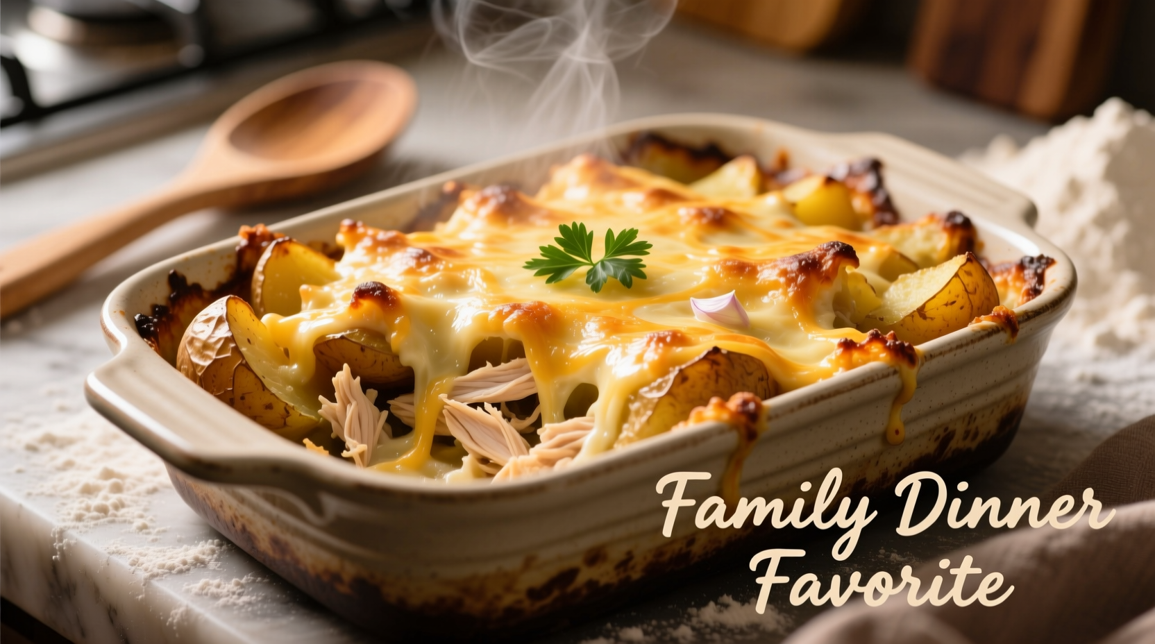 cheesy chicken potato casserole