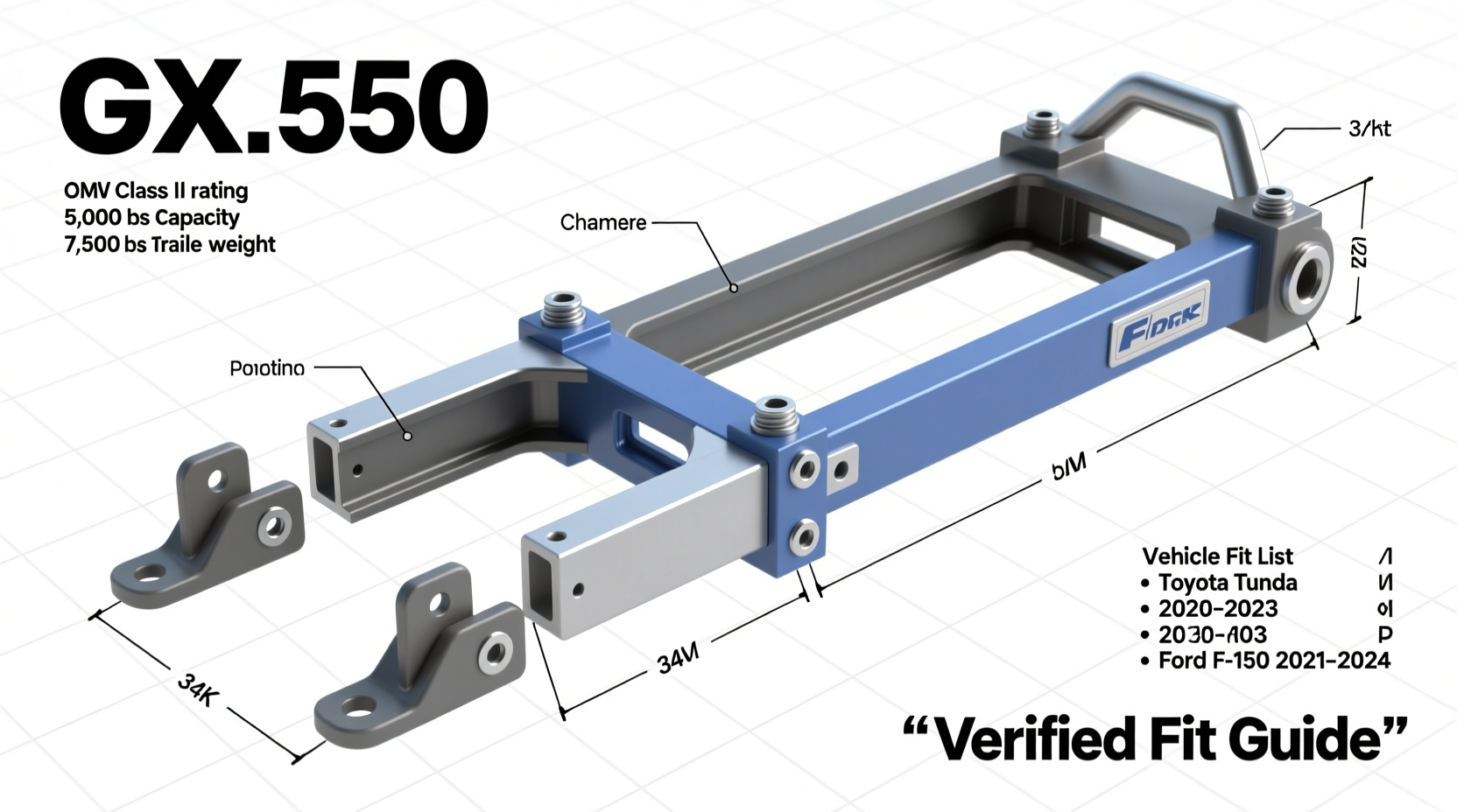 gx550 tow hitch compatibility