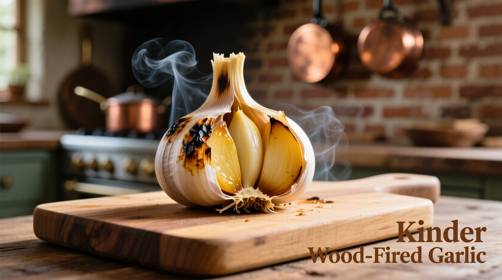 kinder woodfired garlic