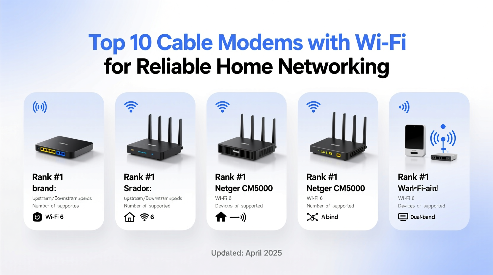 top 10 best cable modem with wifi for reliable home networking