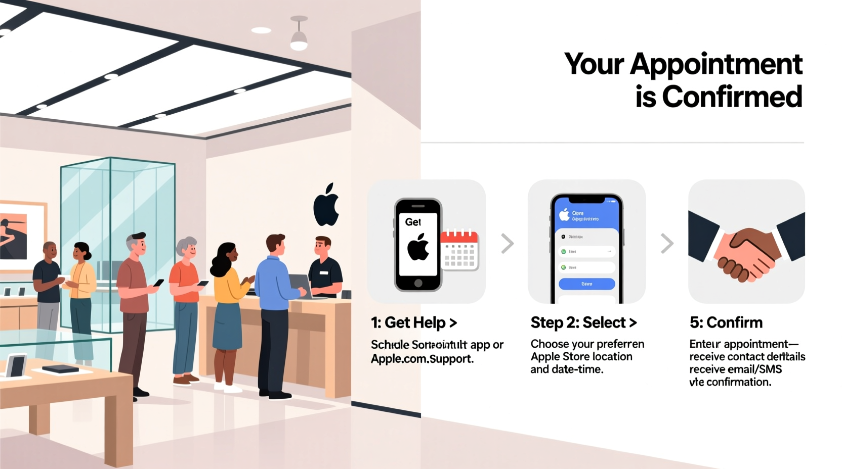 step by step guide to setting up an appointment at the apple store easily