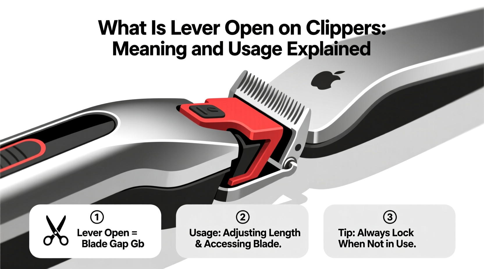 what is lever open on clippers