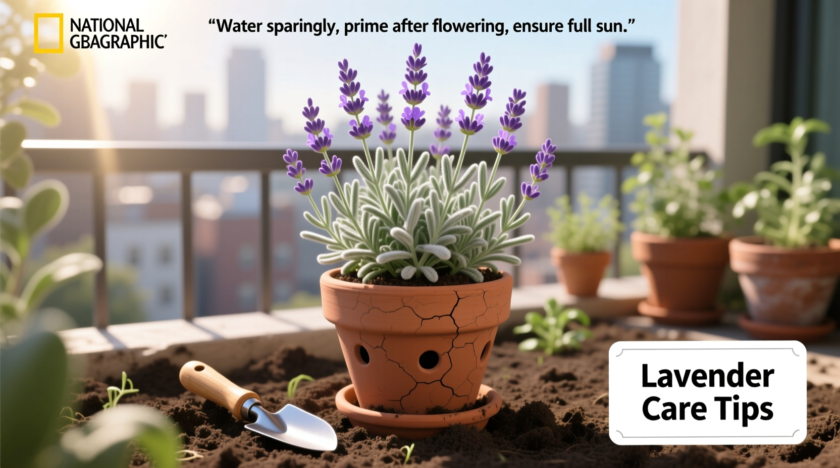 how to care for lavender plant in a pot