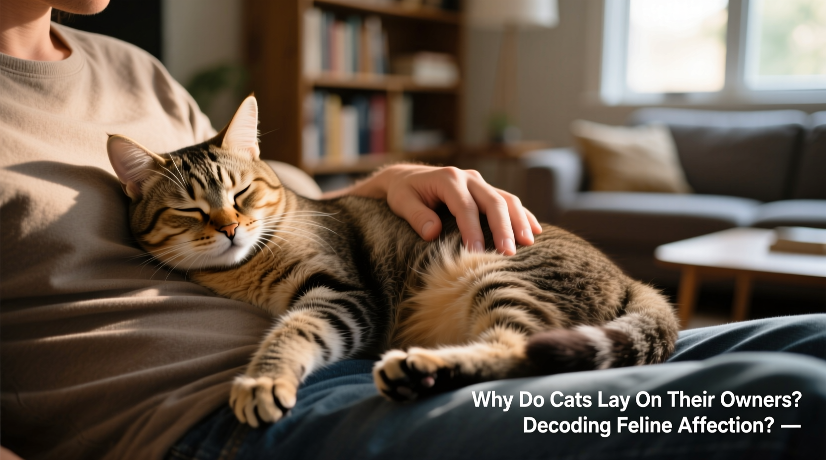 why do cats lay on their owners decoding feline affection