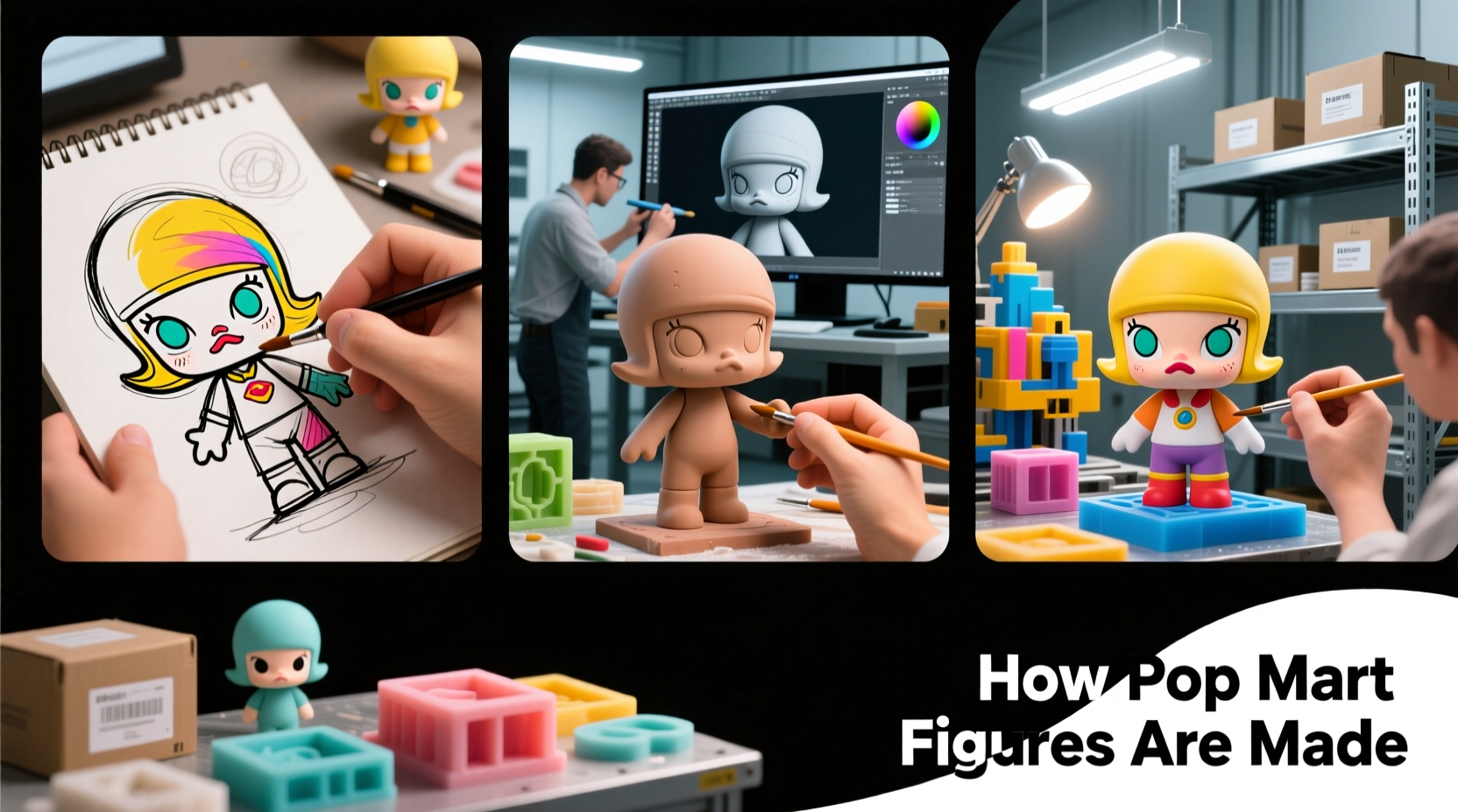 how are pop mart figures made