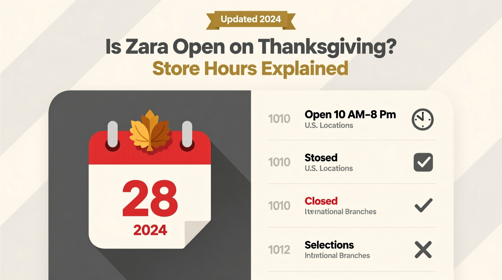 is zara open on thanksgiving