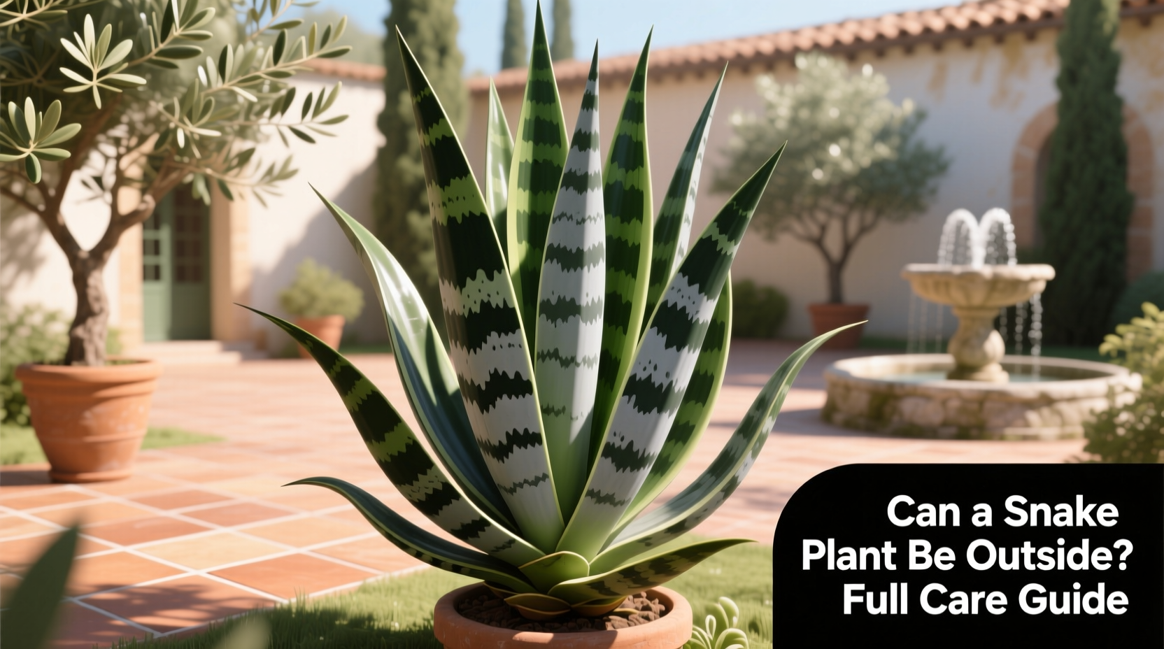 can a snake plant be outside