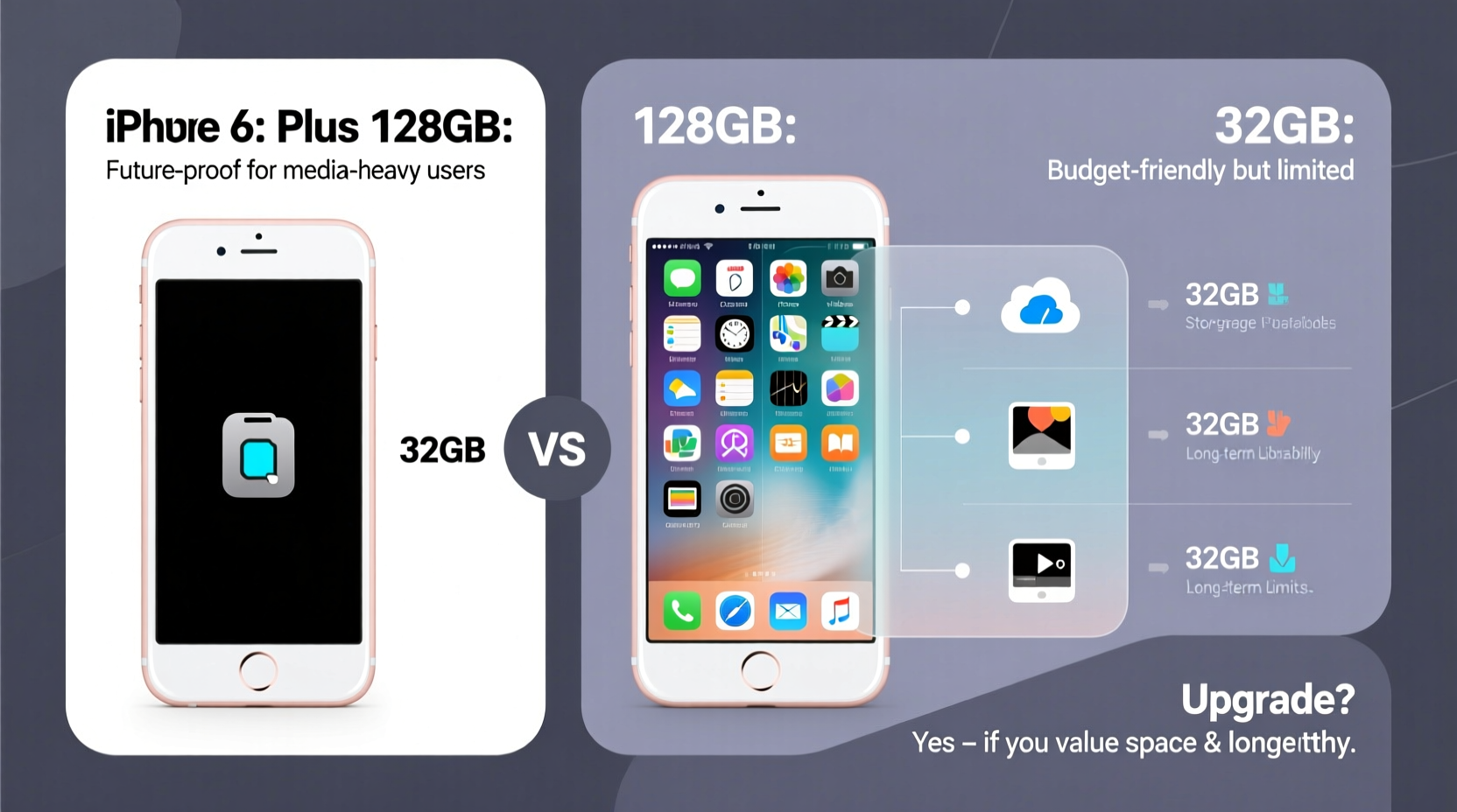 iphone 6s plus is the 128gb worth it over the 32gb or is it better to upgrade