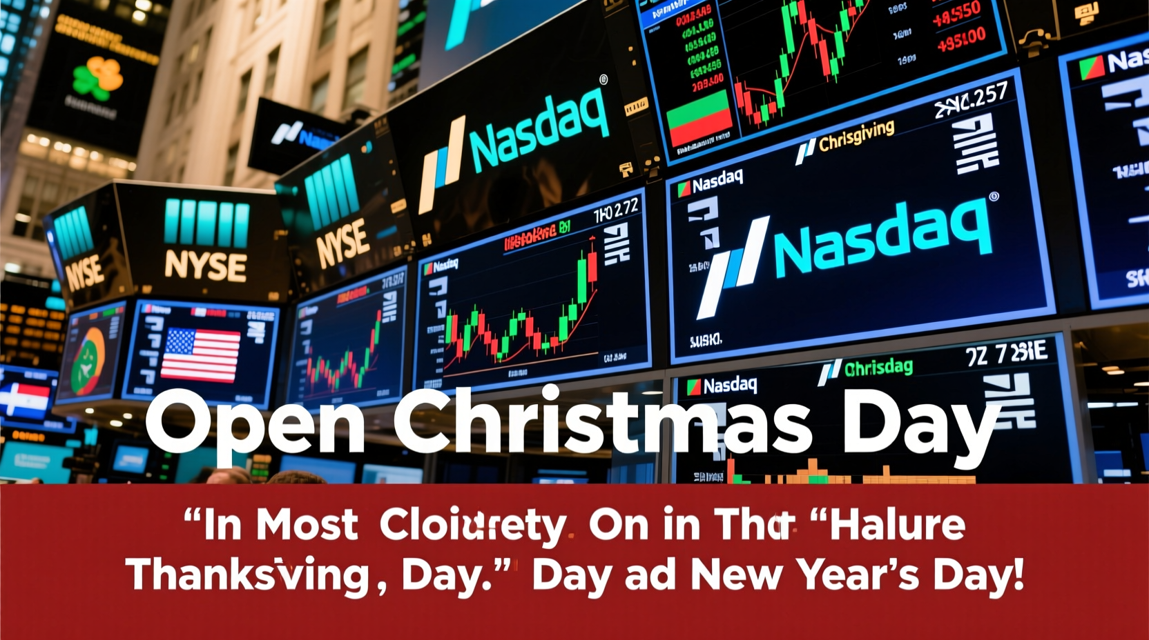 is the stock market open on christmas day