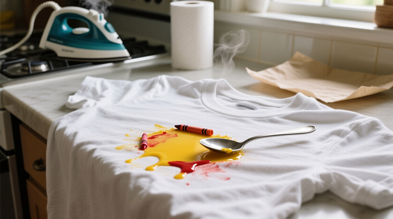 how to remove melted crayon