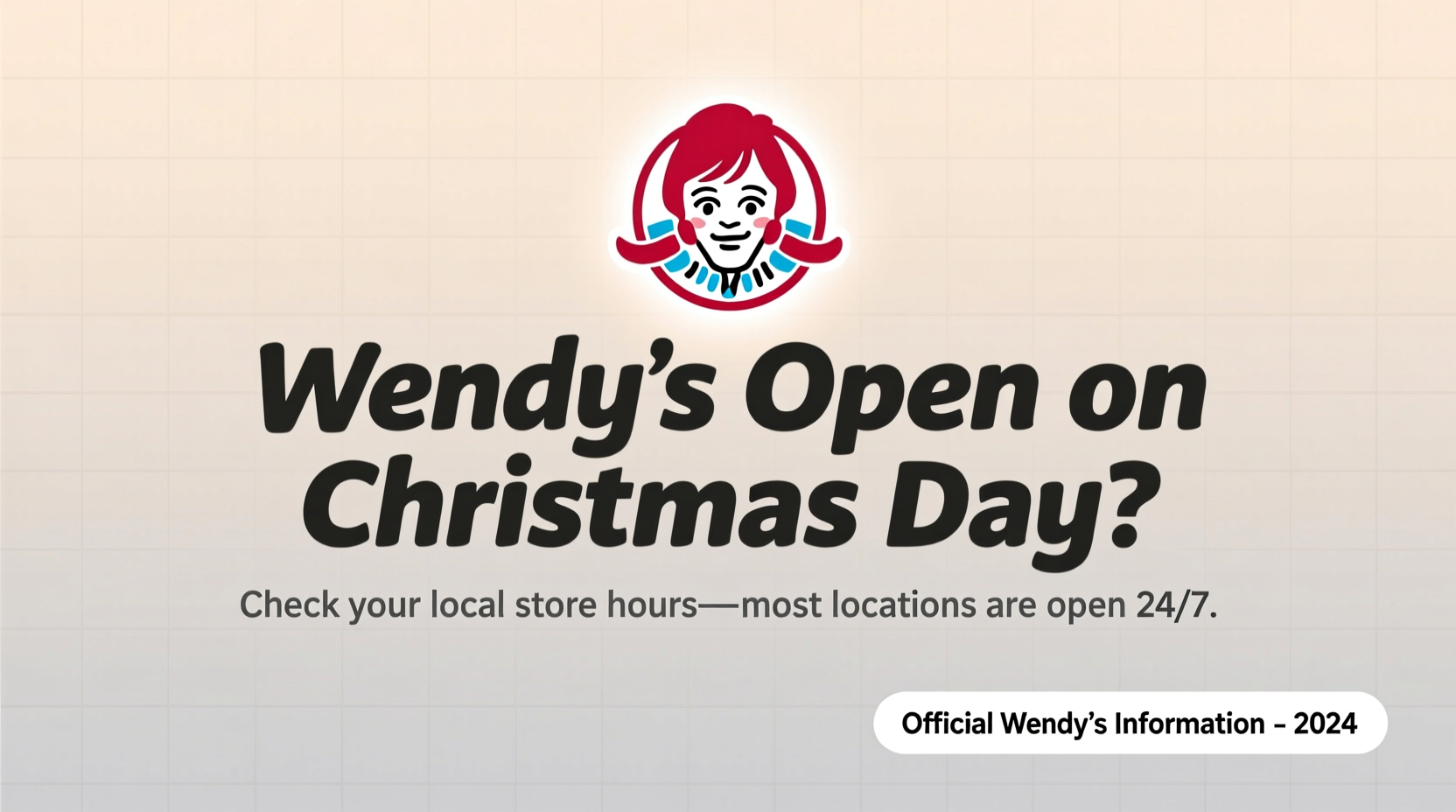 is wendys open today on christmas