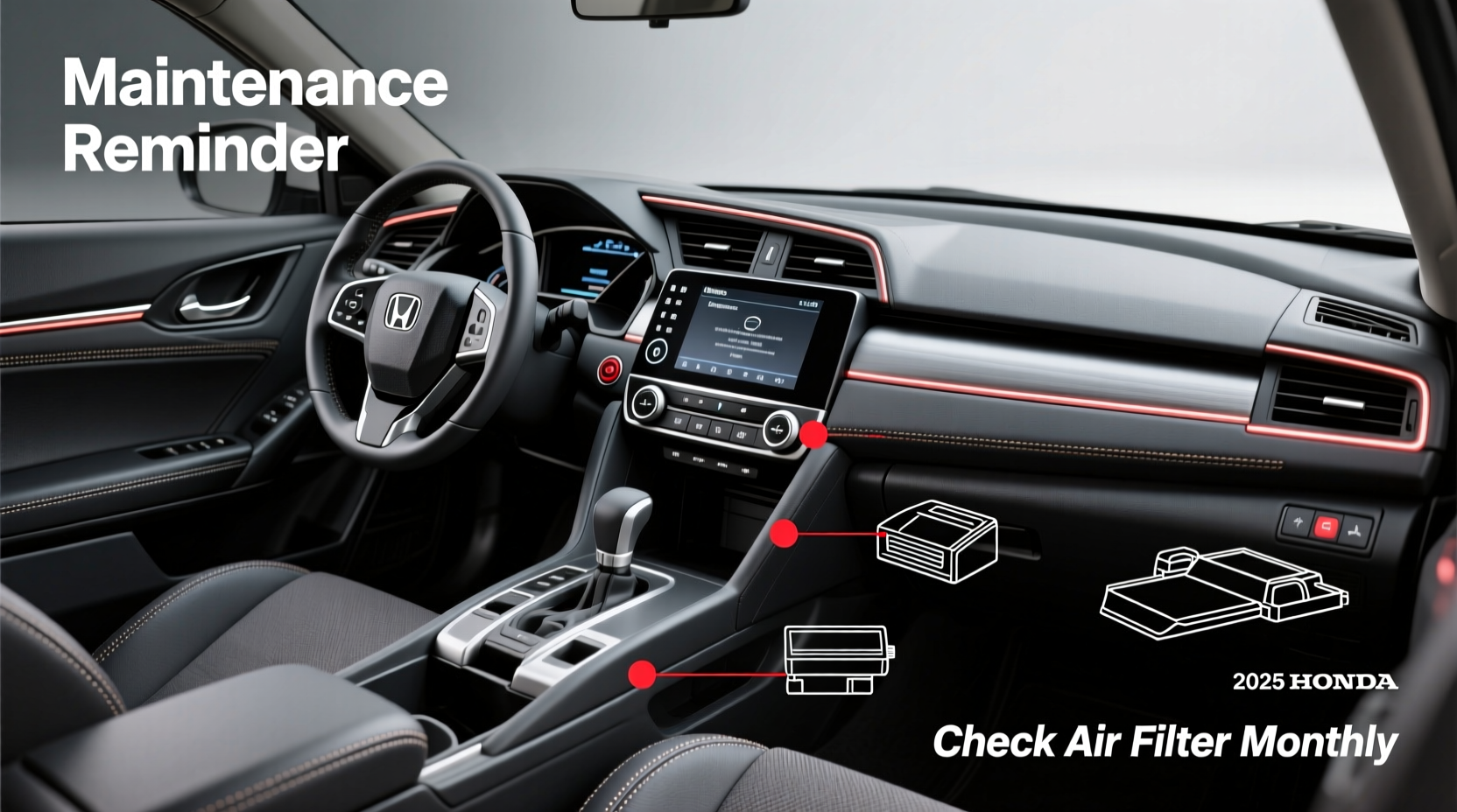 2025 civic hybrid interior maintenance