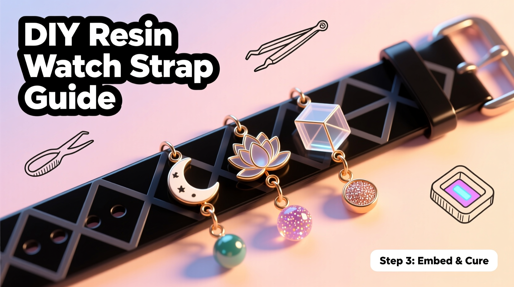 creative guide to customizing resin watch straps with unique charms