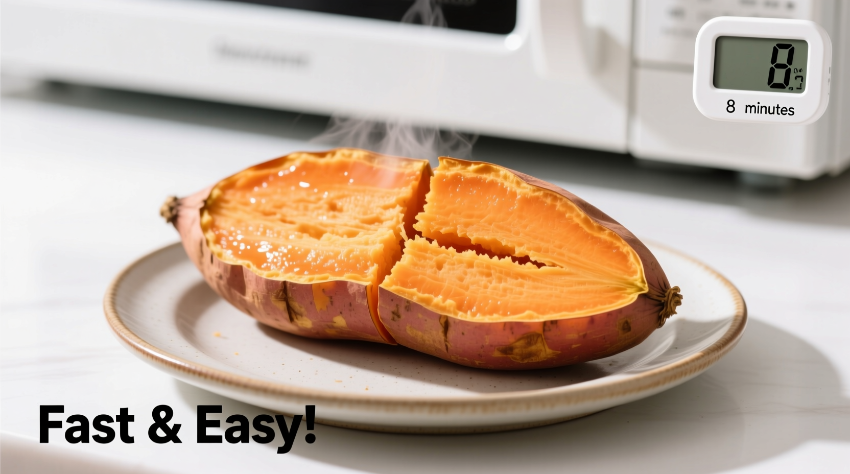 how to bake a sweet potato fast