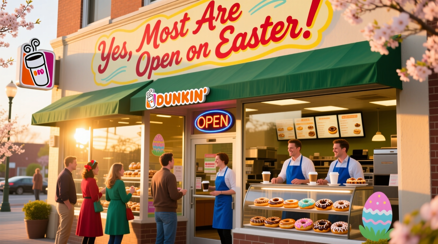 are dunkin donuts open on easter