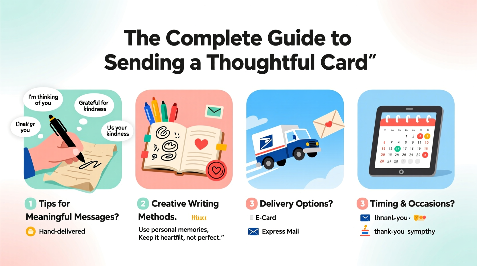 the complete guide to sending a thoughtful card tips methods and delivery options