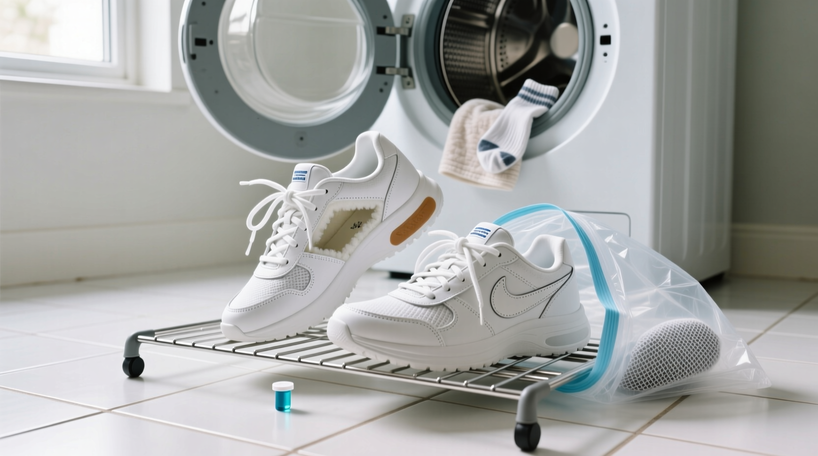 how to machine wash sneakers