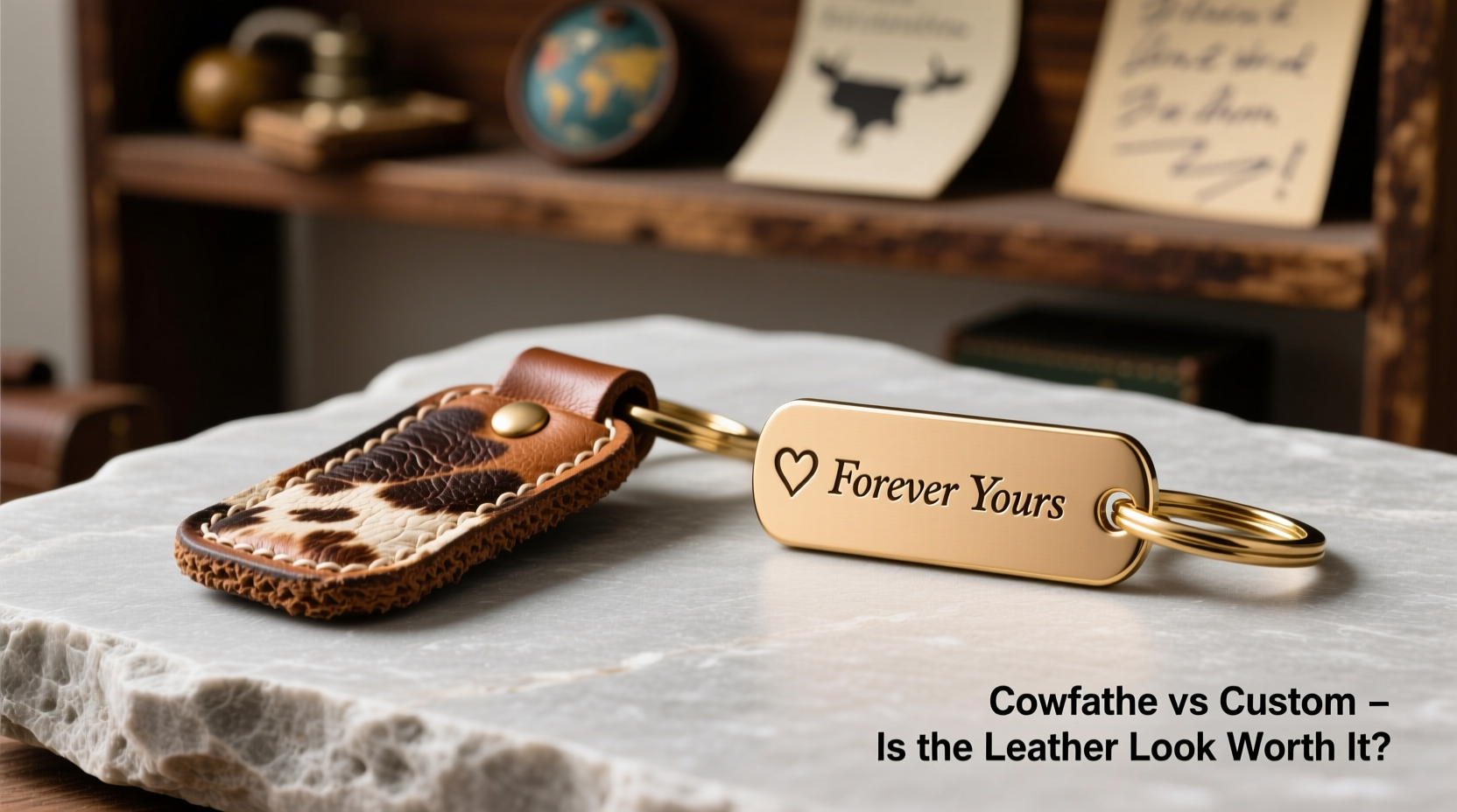 cowhide keychains vs personalized keychains are custom keychains worth giving up that leather look