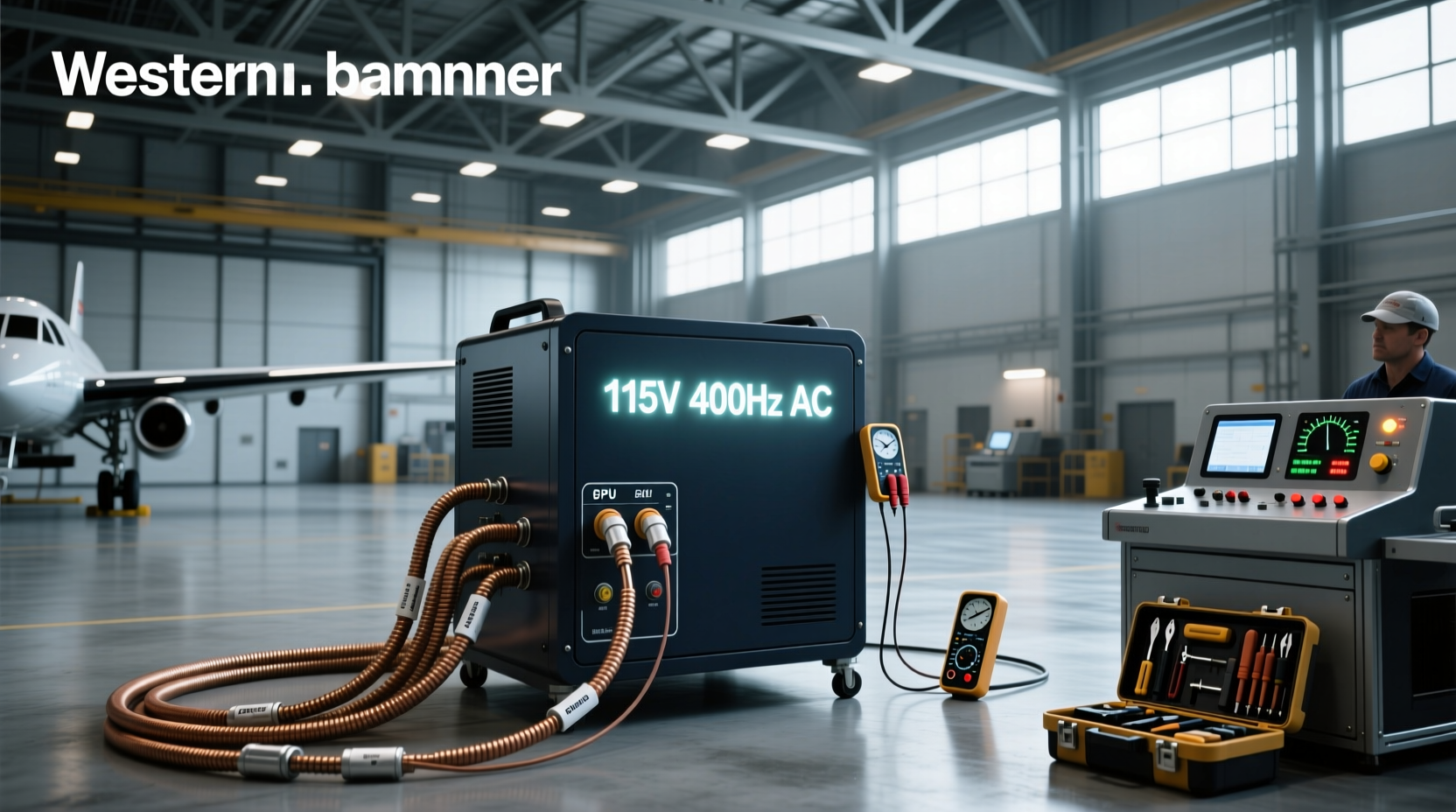 115v 400hz power guide for aviation lab use