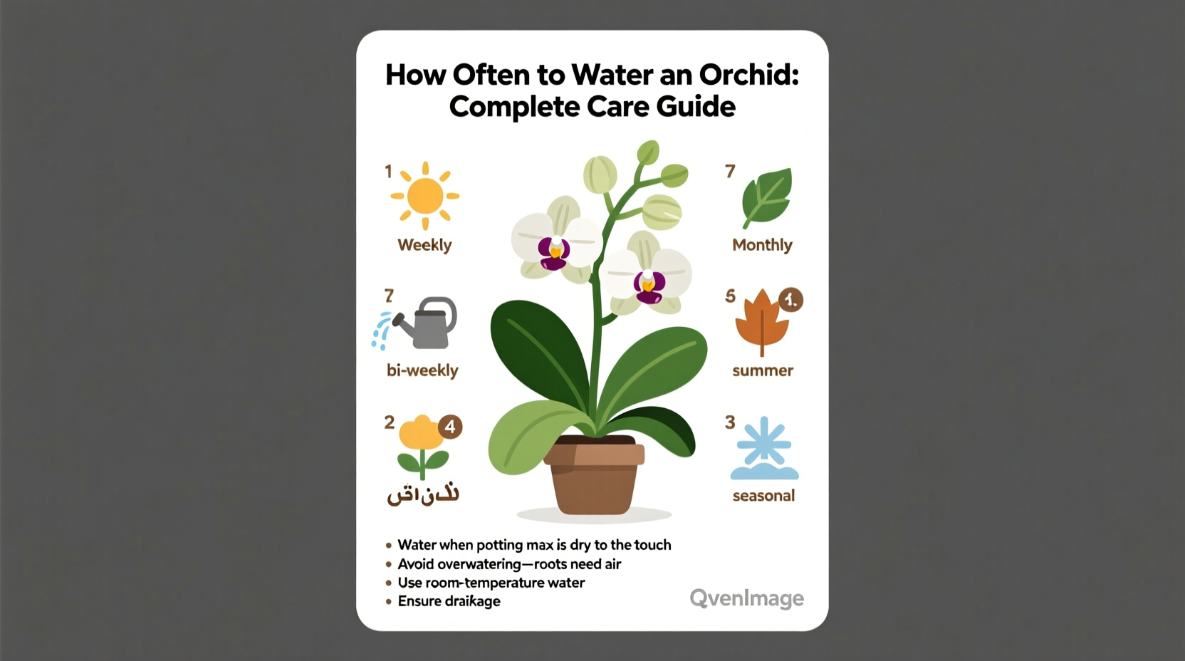 how much do you water an orchid