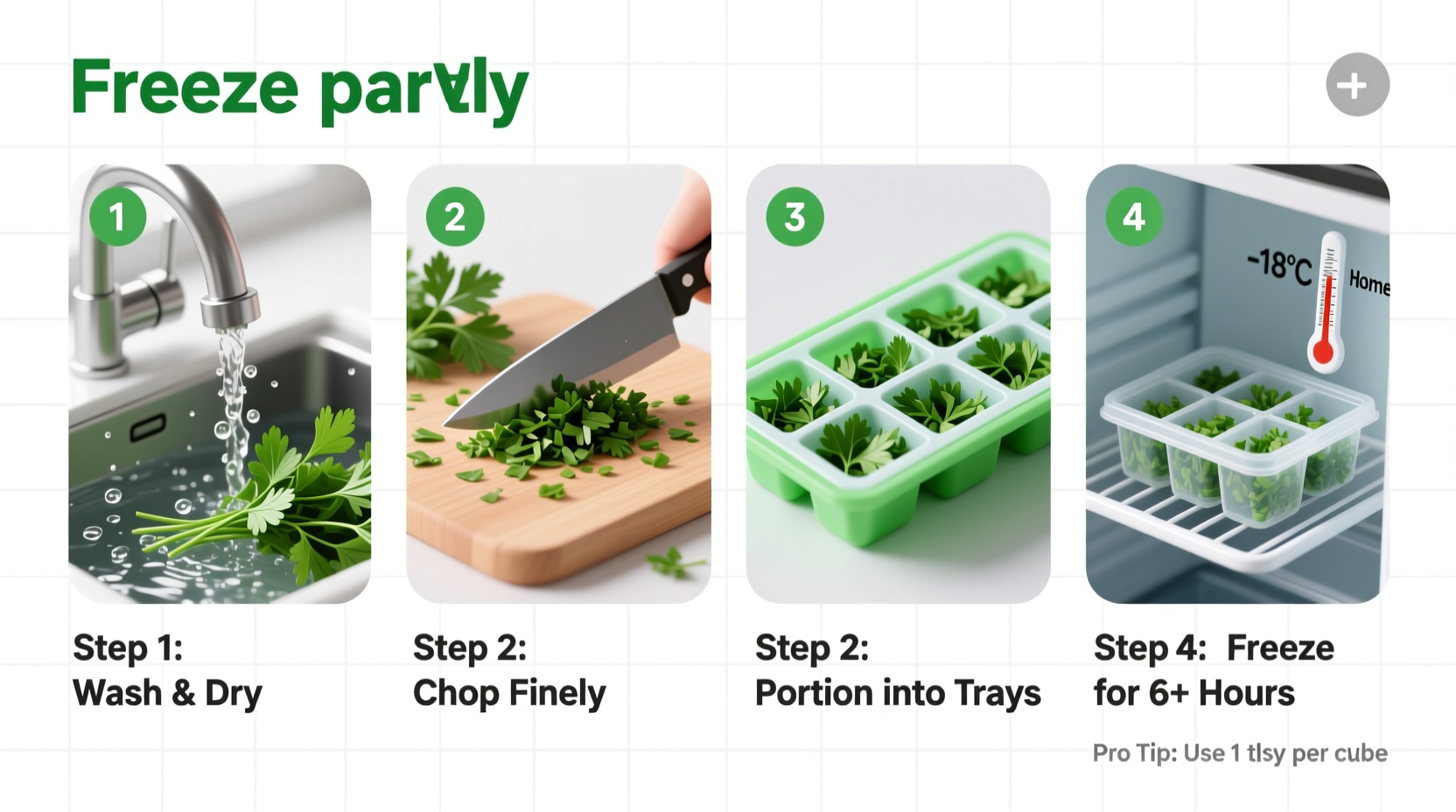 How to Freeze Parsley Properly: 2 Methods That Work