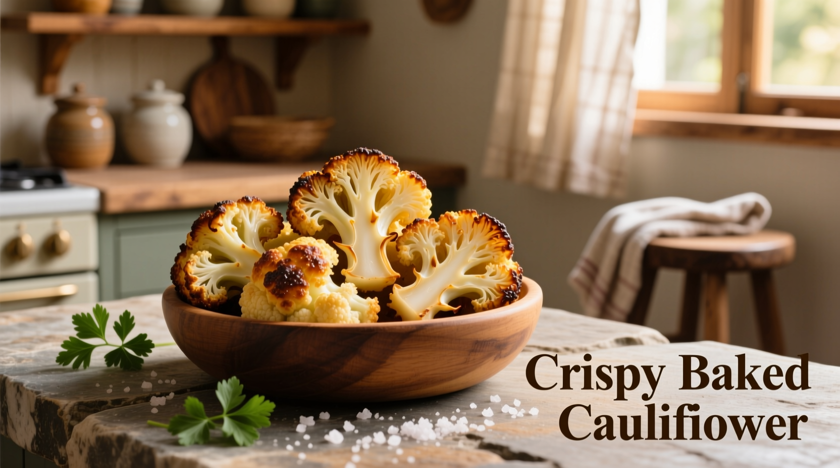 crispy baked cauliflower