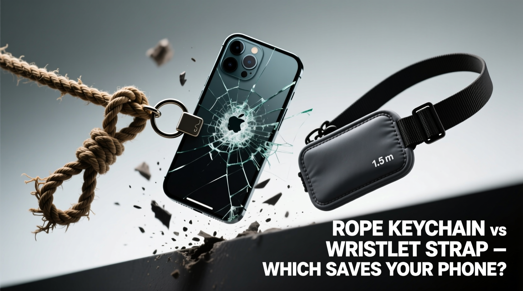 rope keychain vs wristlet strap which one really stops your phone from shattering