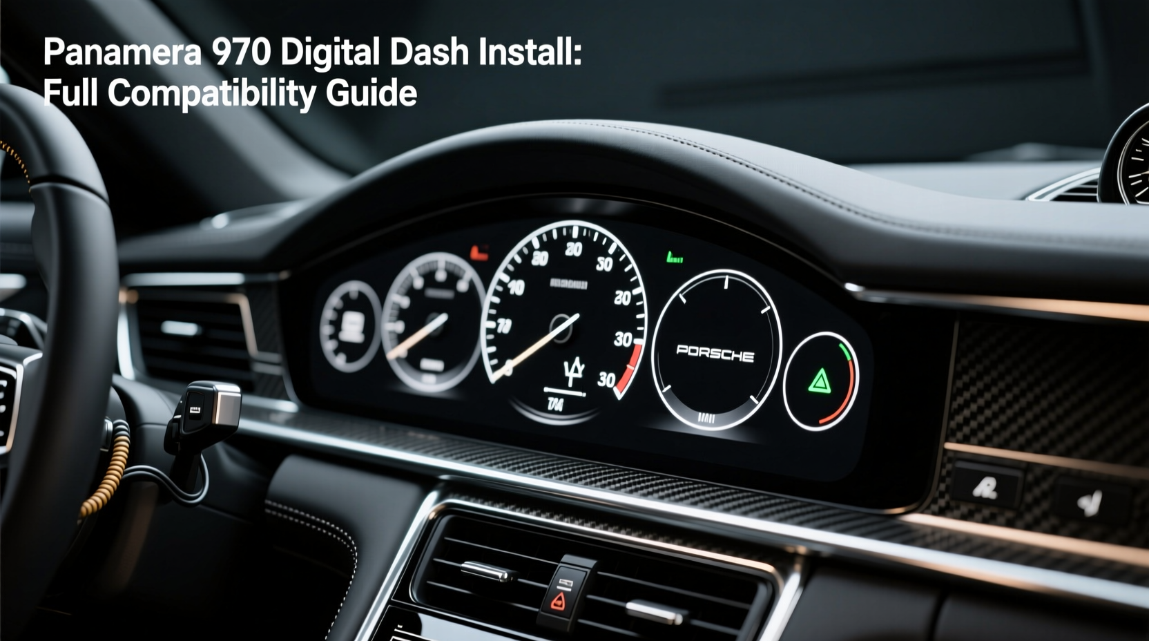 Panamera 970 Digital Dash Install: Full Compatibility Guide