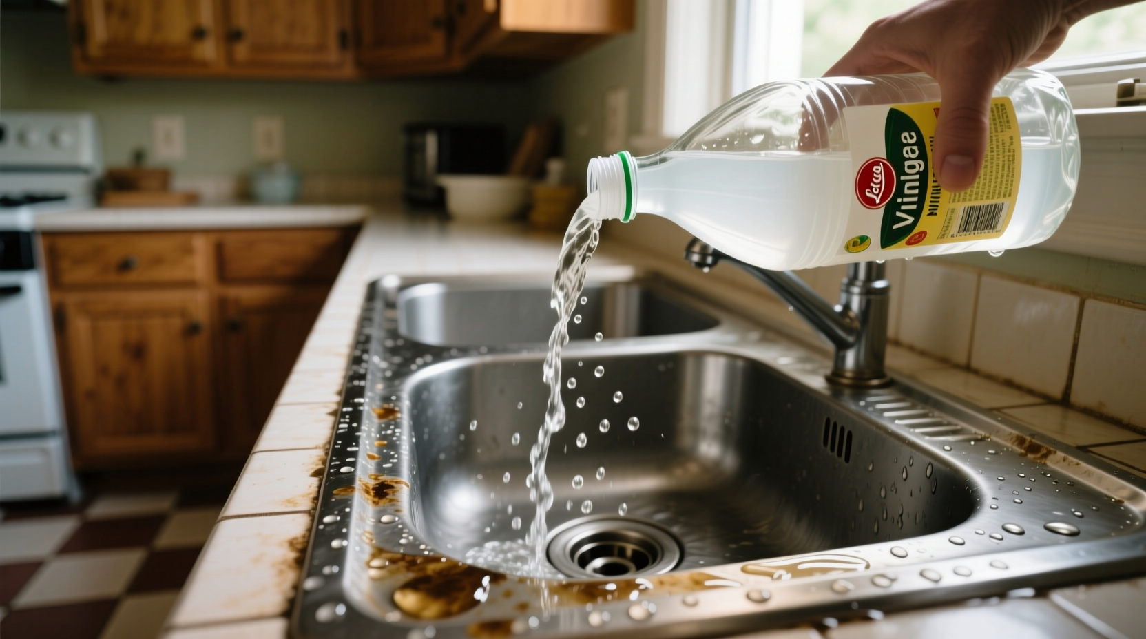 pour vinegar down your drain every three months to keep