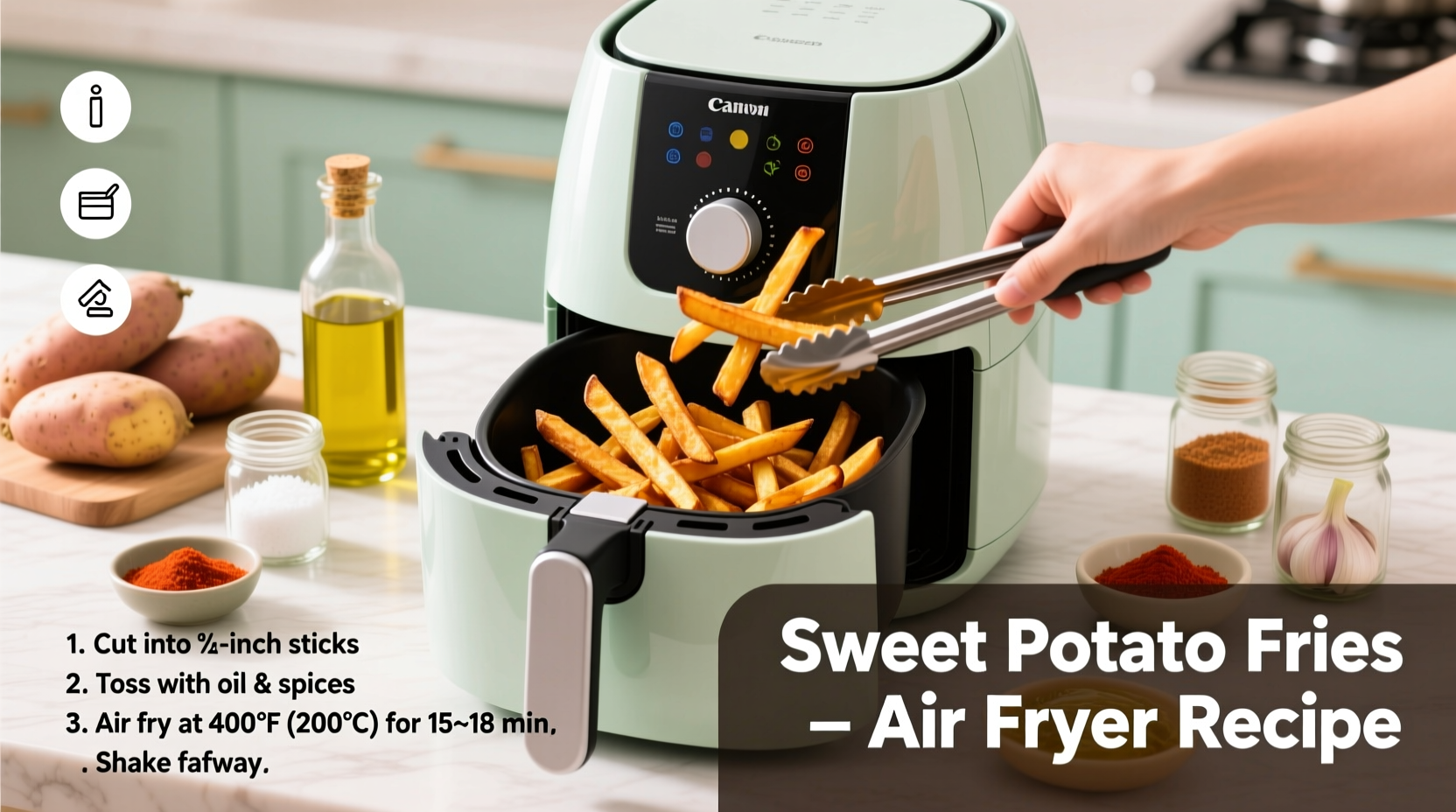 how to make sweet potato fries in air fryer