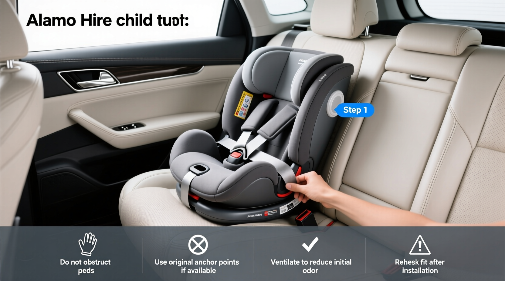 alamo car hire child seats