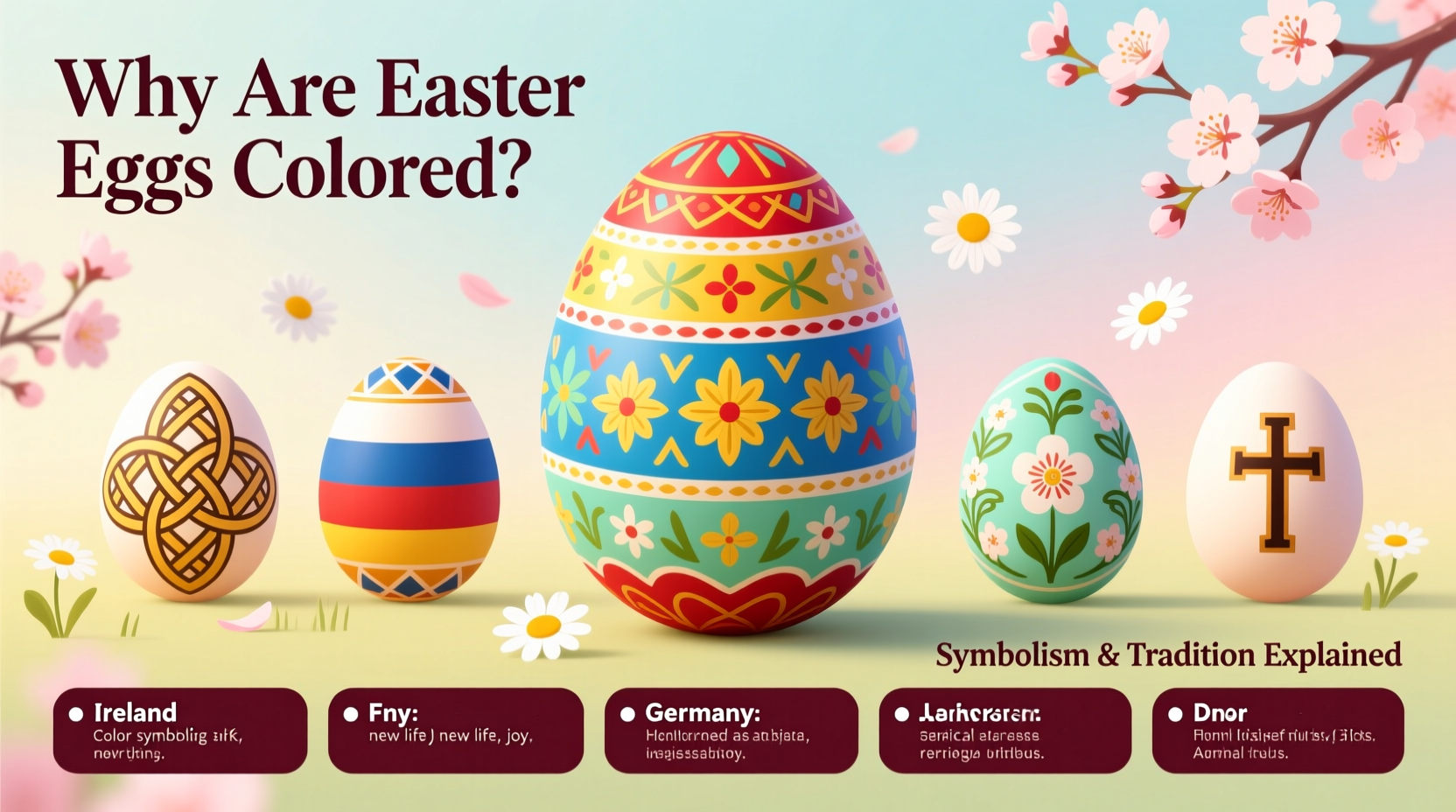 why are easter eggs colored