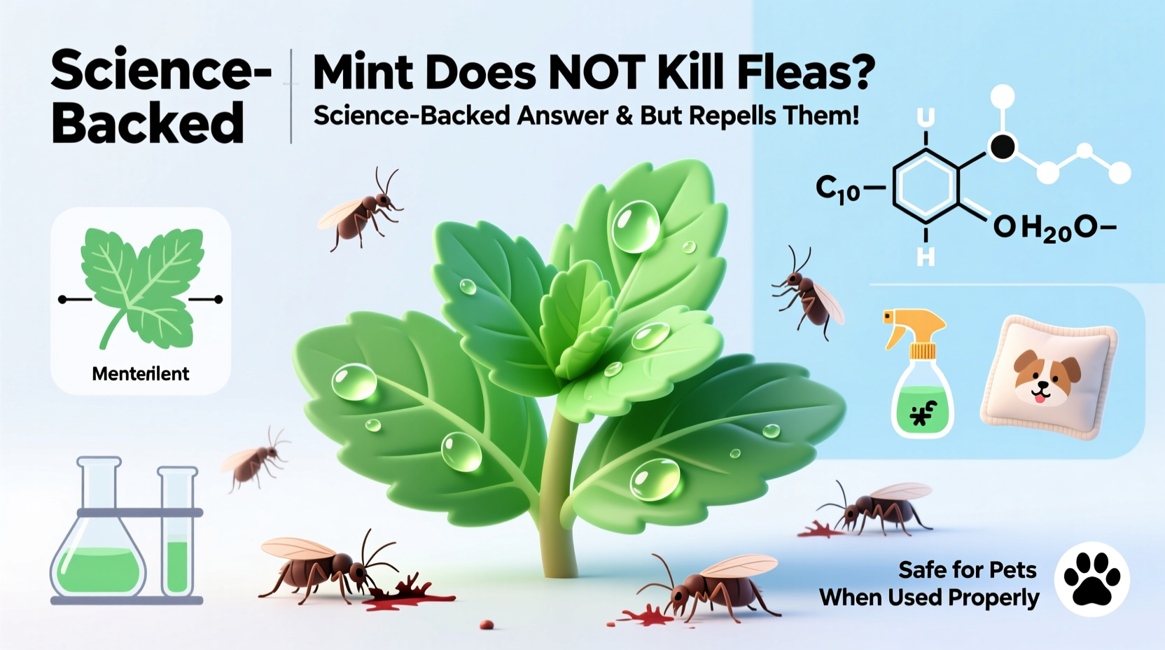 does mint kill fleas