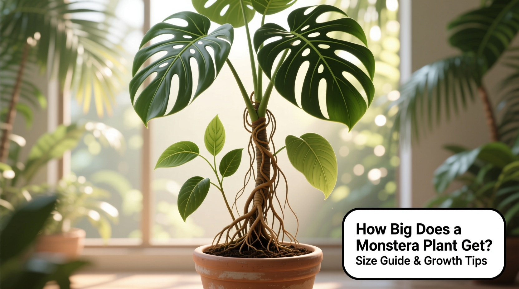 how big does monstera plant get