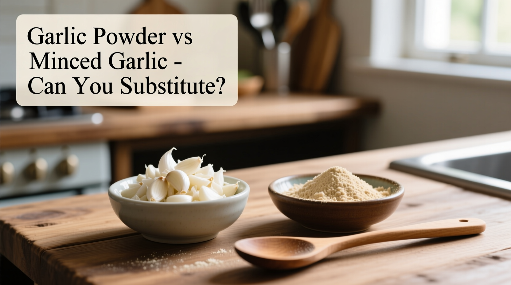 can i use garlic powder instead of minced garlic