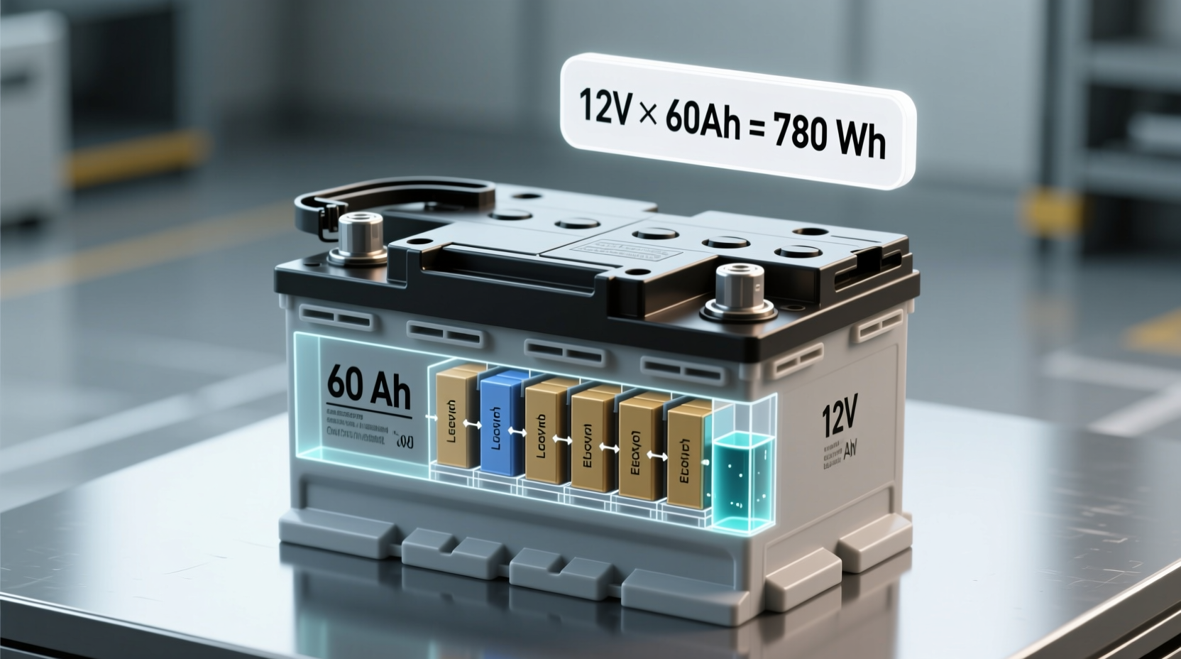 how many watt hours is a car battery