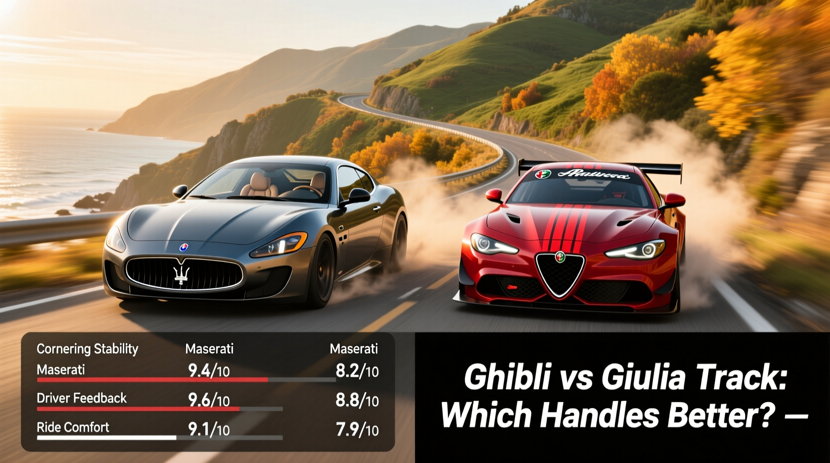 ghibli vs giulia track