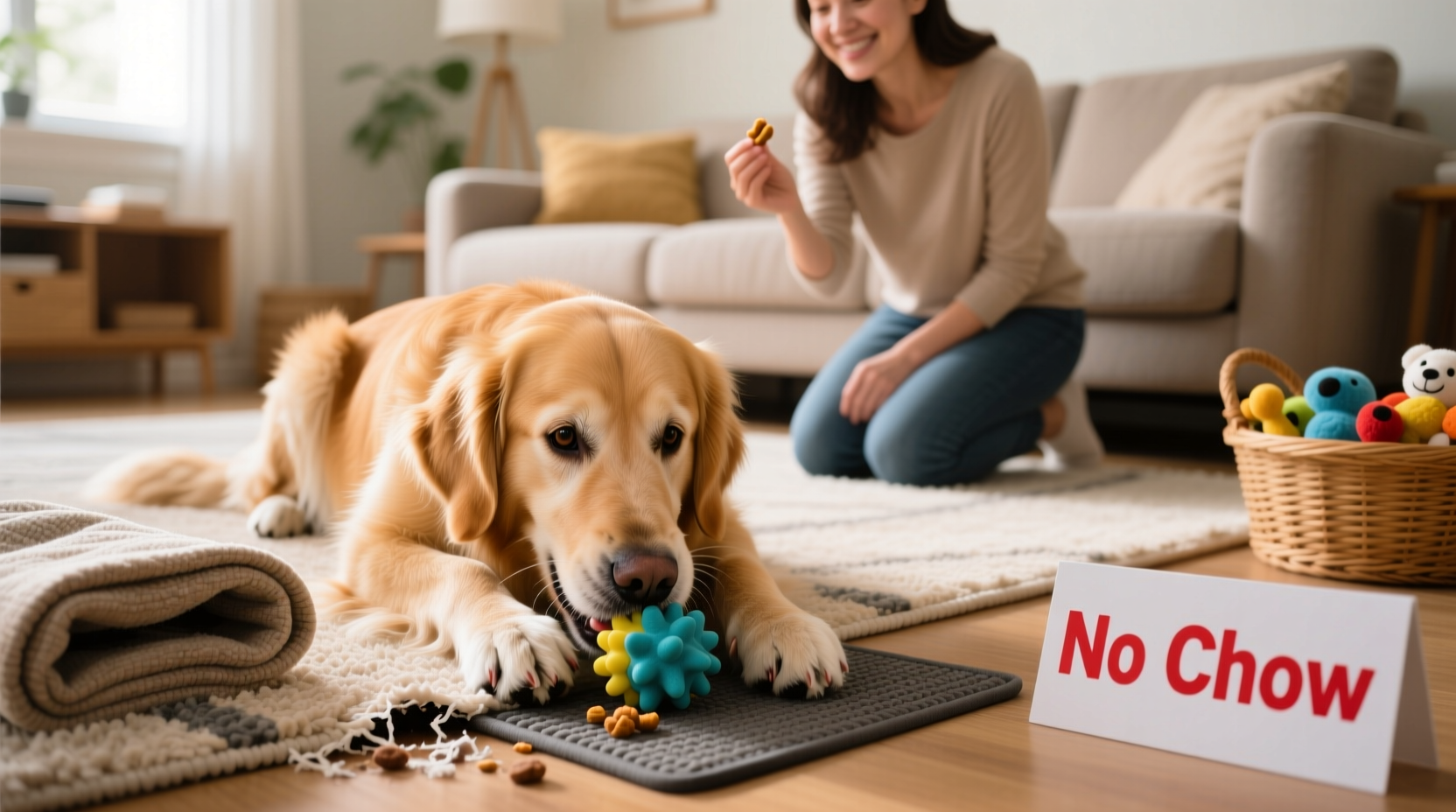 effective strategies to prevent your dog from chewing rugs without stress 3