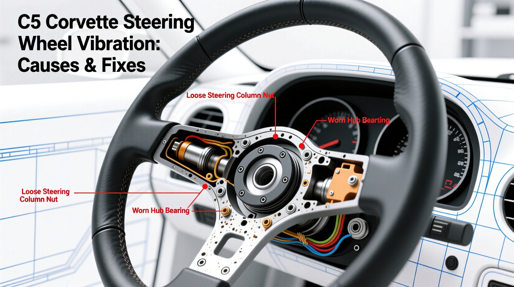 c5 corvette steering wheel vibration