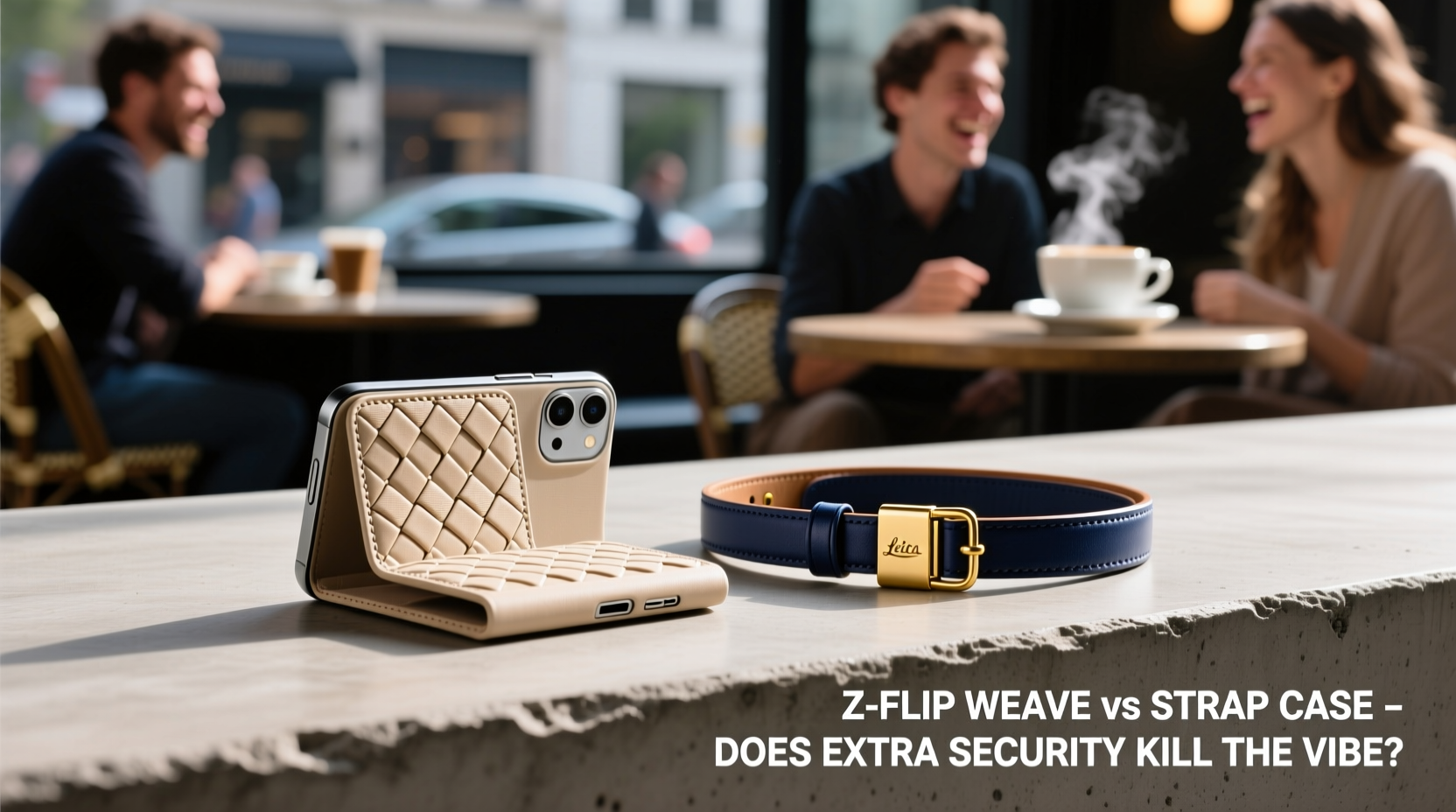 z flip woven case vs strap case does the extra security kill the vibe