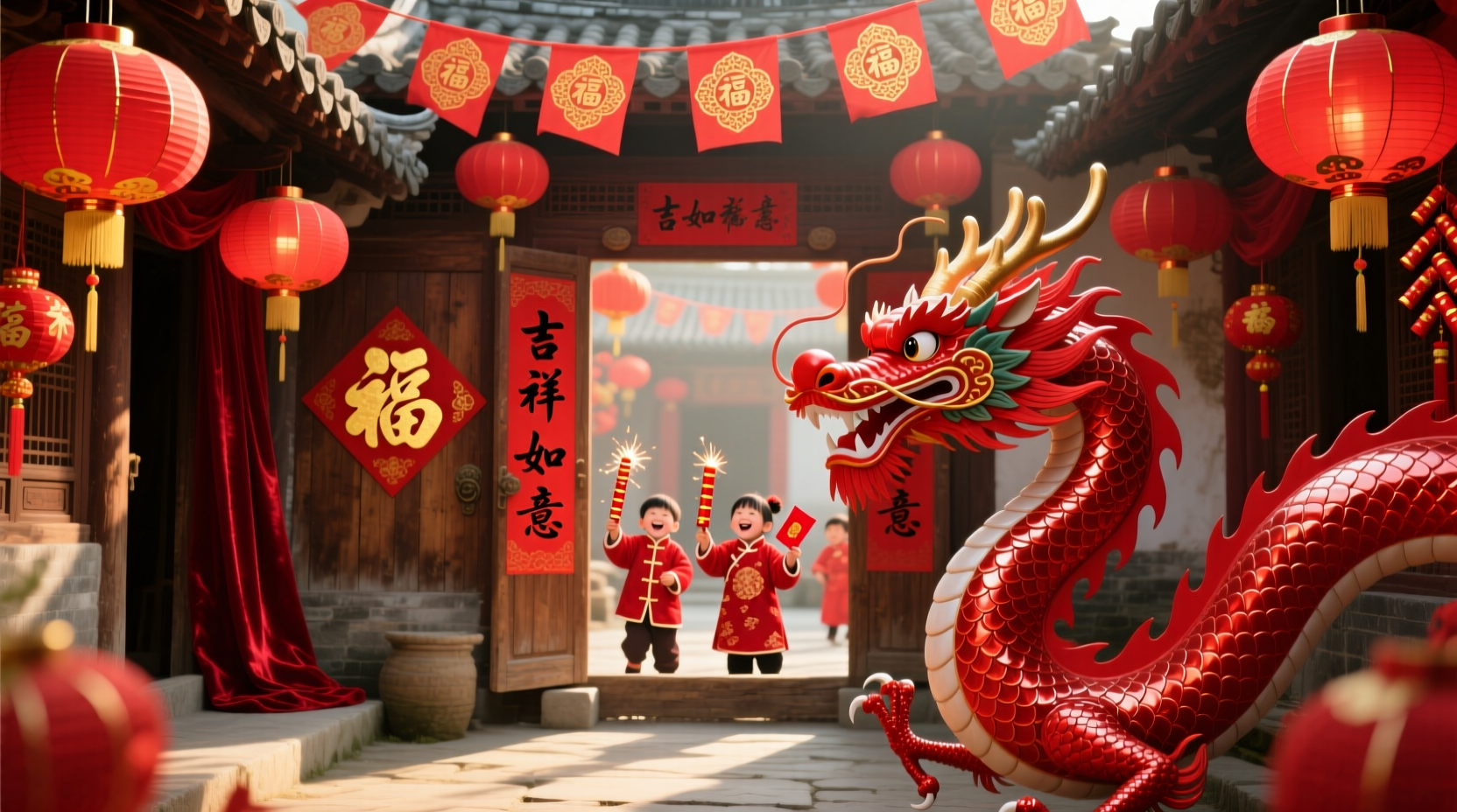 Red Is the Traditional Color for New Year's Decorations