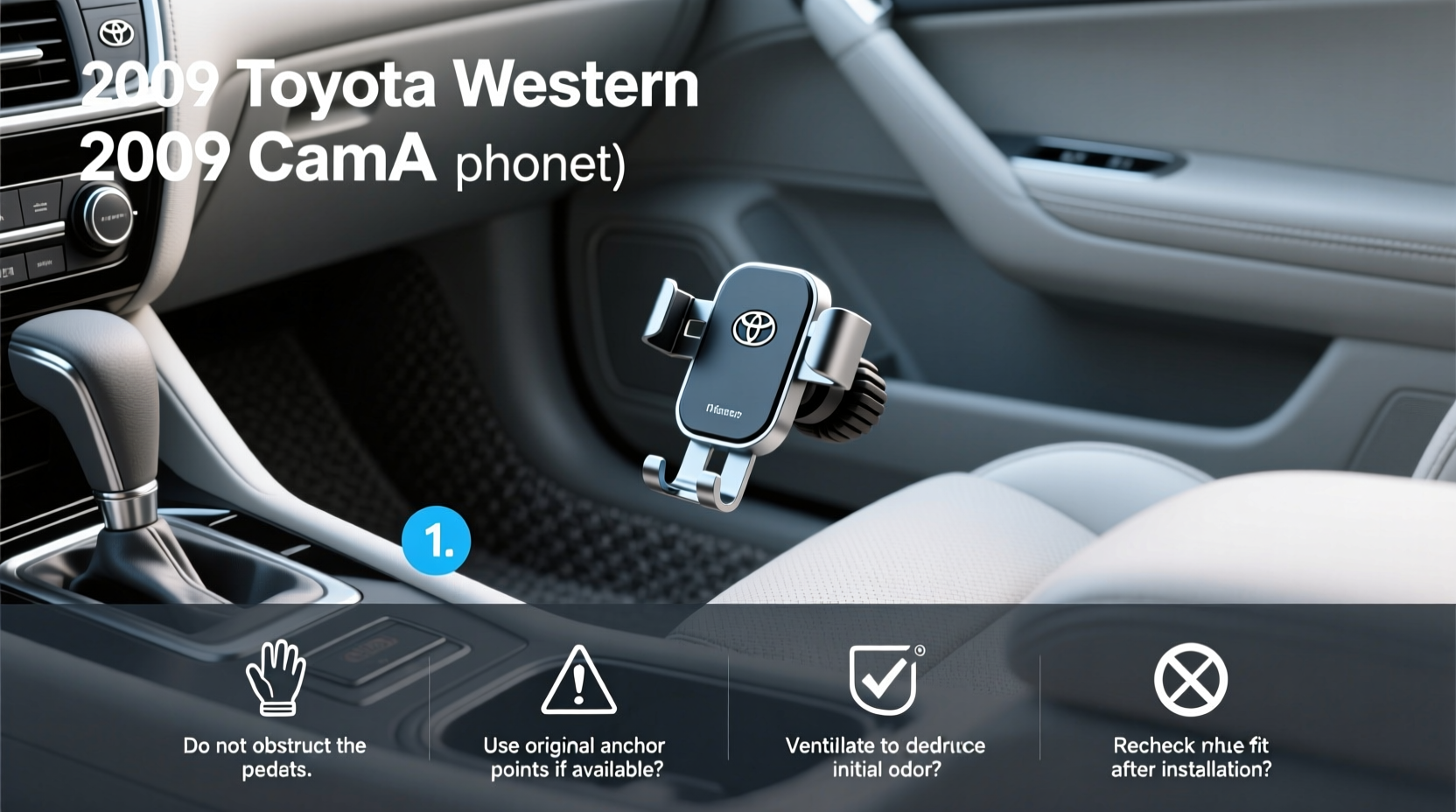 2009 camry phone mount